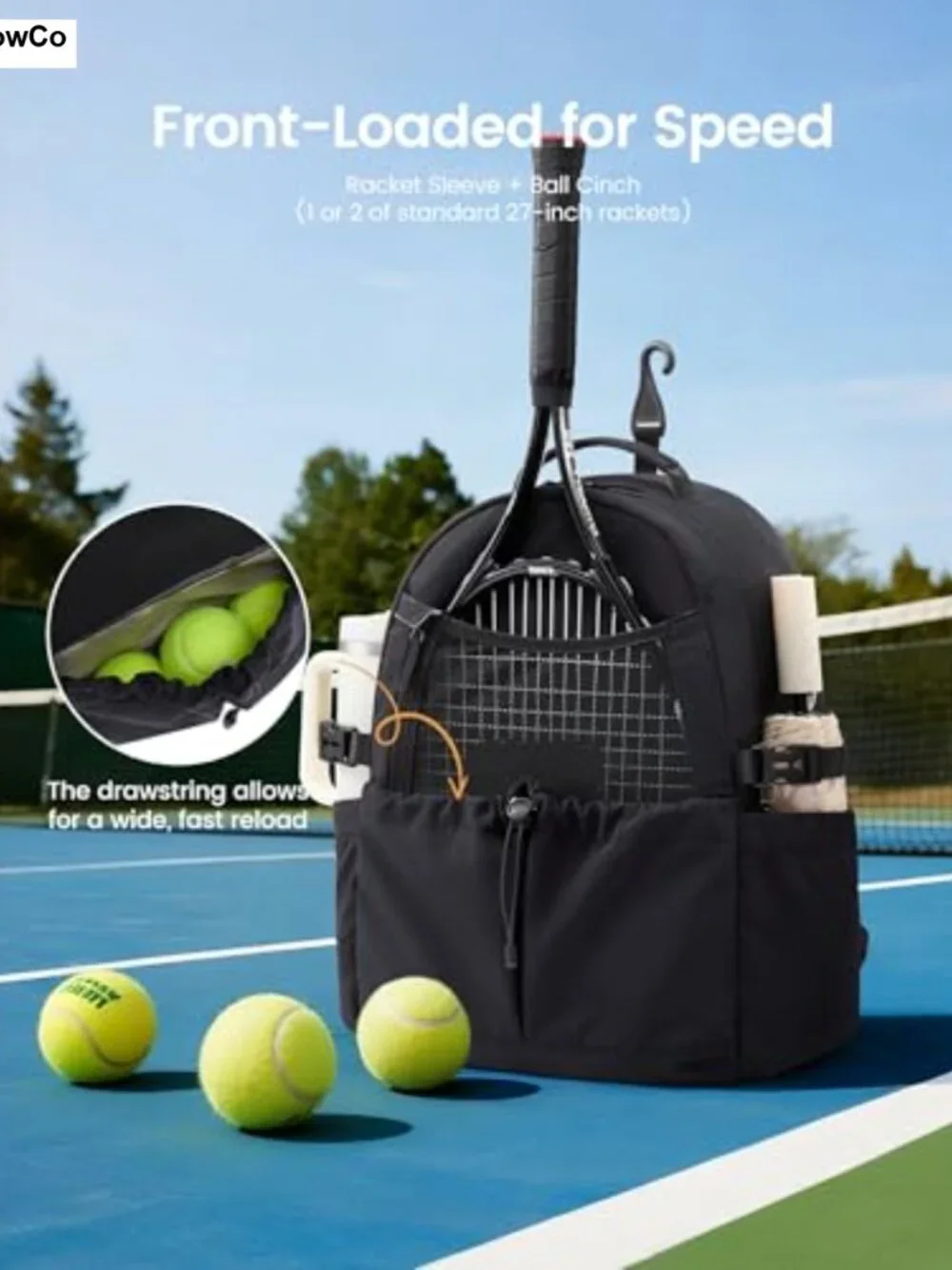 Tennis Backpack for Men & Women Fits 27